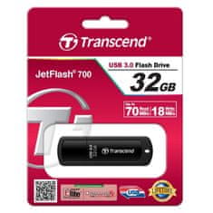 Transcend Jetflash 700 32GB USB 3.0 Fekete Pendrive TS32GJF700