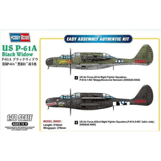 Hobbyboss US P-61A Black Widow vadászrepülőgép műanyag modell (1:72) (87261)