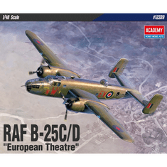 Academy B-25C/D European Theatre repülőgép műanyag modell (1:48) (12339)