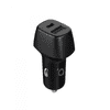 CH112 Autós USB-C / USB-A töltő - Fekete (18W) (348973)