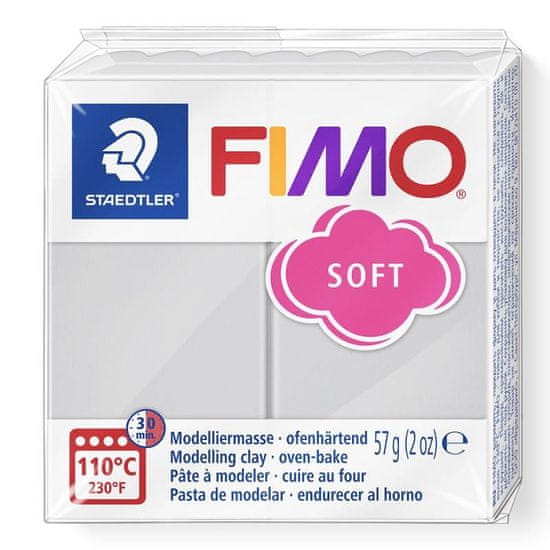 FIMO soft 57g - szürke