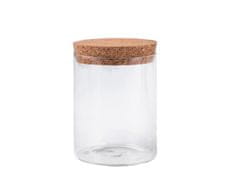 Üveg palack / üveg parafával - (80x100 mm) átlátszó