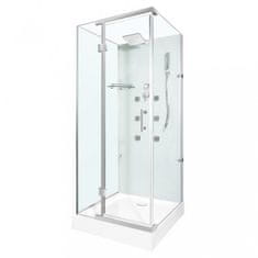 KERRA Bjorg 90x90 cm szögletes hidromasszázs zuhanykabin