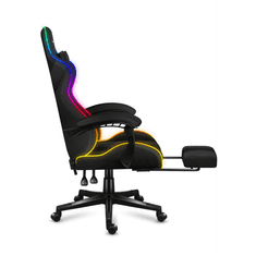 Huzaro Force 4.7 RGB MESH Gamer szék - Fekete (HZ-FORCE 4.7 RGB MESH)
