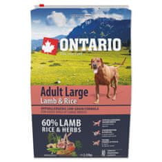 Ontario Adult Large Bárány és rizs 2,25kg