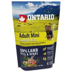 Ontario Adult Mini bárány és rizs 0,75kg