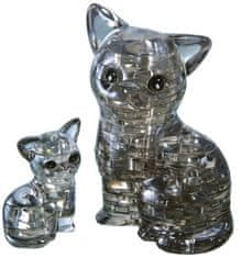 HCM Kinzel 3D kristály puzzle Macska és cica 49 darab
