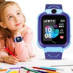 Gyermek SIM LCD GPS Smart Watch SMS és hívások kék