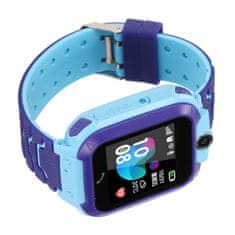Gyermek SIM LCD GPS Smart Watch SMS és hívások kék