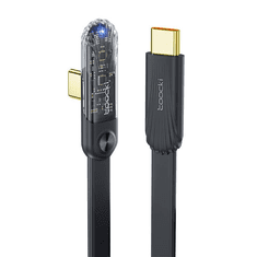 Toocki töltőkábel USB-C - USB-C 100W 1m fekete (TQ-X32) (TQ-X32)