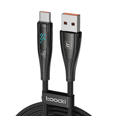 Toocki töltőkábel USB A - USB-C 66W 1m fekete (TXCTXY2A01) (TXCTXY2A01)
