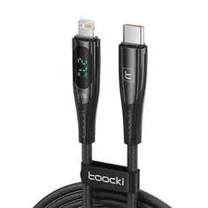 Toocki töltőkábel USB-C - Lightning 27W 1m fekete (TXCTL-XY205) (TXCTL-XY205)