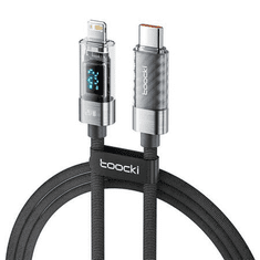 Toocki töltőkábel USB-C - Lightning 20W 1m szürke (TXCTL -ZX0G) (TXCTL -ZX0G)