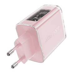 AceFast A45 hálózati töltő 2x USB-C 1xUSB-A 65W rózsaszín (A45 Cherry blossom) (A45 Cherry blossom)