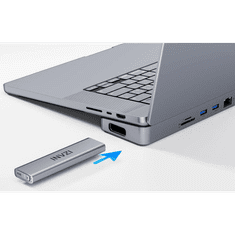 INVZI USB-C dokkoló állomás MacBook Pro 13/14-hoz ezüst (MH01-16) (MH01-16)