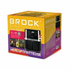 BROCK DAF 6502, Air fryer, 1800 W, 6,5L, 12 program, Digitális, Fekete, Forrólevegős sütő