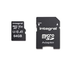 Nedis 64 GB-os nagy sebességű microSDHC/XC V30 UHS-I U3 memóriakártya 