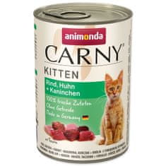 Animonda Carny Kitten marhahús + csirke + nyúl konzerv 400 g