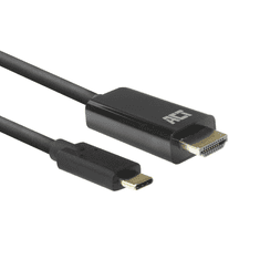 ACT USB-C - HDMI kábel 2m fekete (AC7315) (AC7315)