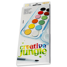 Sakota CEA0946 Creative Jungle vízfesték kifestővel - 12 színű (CEA0946)