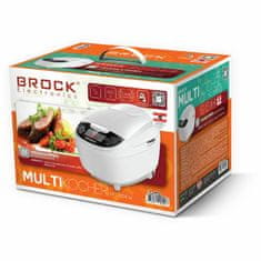 BROCK MC 5104 W, 860W, 5L, LED, Érintőpanel, 51 mikro-vezérelt program, Fehér, Multifunkciós főzőedény