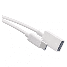EMOS SM7054 USB-A anya - USB-C apa 3.0 OTG kábel - Fehér (0.15m) (SM7054)