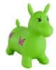ugráló ló, gumis, zöld 49x43x28 cm zacskóban