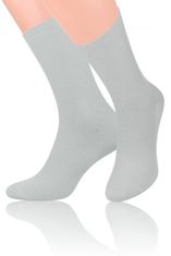 Amiatex Férfi zokni 018 light grey + Nőin zokni Gatta Calzino Strech, szürke, 43/46
