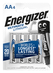 Energizer Ultimate Lithium AA / 4 FR6 / 4 1,5V lítium ceruza elem 4 db 7638900262643
