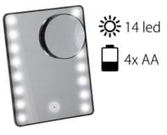TimeLife Kozmetikai tükör 16 LED-es összecsukható