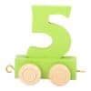Small foot by Legler Fa vasúti kocsi - színes számok - 5. szám, Méret: kb. 5x3x6 cm Kor: 3+ Kérjük, írja meg a kiválasztott számot a rendelési üzenetbe