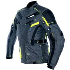 Cappa Racing CHARADE férfi szürke/fluo textil motoros dzseki S