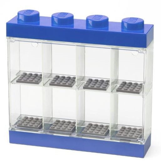 LEGO Gyűjtő szekrény 8 figura számára - kék