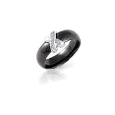 Modesi Fekete kerámia gyűrű QJRQY6157KL (Kerület 56 mm)