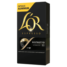 L'Or Espresso Ristretto Intenzita 11 - 100 alumínium kapszula, kompatibilisek a Nespresso® kávéfőzővel