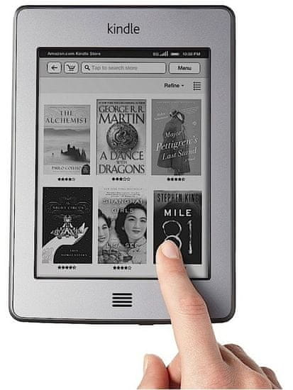 Amazon Amazon Kindle Touch D01200 - hirdetések nélkül, szürke - 4 GB, WiFi+3G