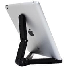 Atmoog Atmoog ST-BL01 - állítható állvány olvasóhoz / tablethez / telefonhoz - fekete, béléssel