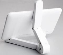 Atmoog Atmoog ST-WH01 - állítható állvány olvasóhoz / tablethez / telefonhoz - fehér, béléssel