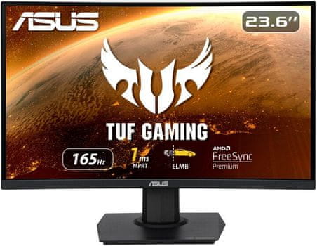 gamer monitor Asus TUF Gaming VG24VQ (90LM0570-B01170) képátmérő 31,5 hüvelyk FreeSync 