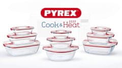 Pyrex Tárolódoboz, Cook&Heat 1 l, köralakú