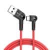 BW-AC1 kábel USB / USB-C 3A 1.8m, piros