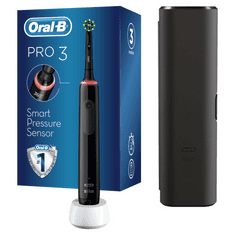 Oral-B Elektromos fogkefe Pro 3 - 3500, fekete Braun dizájnnal 