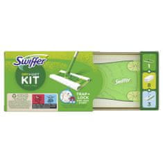Swiffer Swiffer Sweeper start készlet 1 fogantyúval, 8 porszívóval és 3 tisztító törlőkendővel