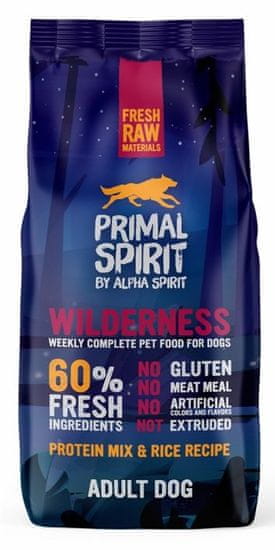 Primal Spirit Dog 60% Wilderness Food, 12 kg