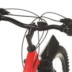 Greatstore 21 sebességes piros mountain bike 26 hüvelykes kerékkel 42 cm