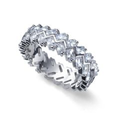 Oliver Weber Eredeti ezüst gyűrű kristályokkal Legend 63260 (Kerület 54 mm)