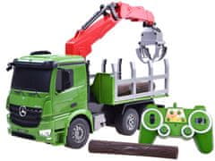 RAMIZ Távirányítós darus teherautó zöld színben