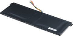 T6 power Akkumulátor Acer Aspire 1 A114-31 serie készülékhez, Li-Poly, 7,7 V, 4810 mAh (37 Wh), fekete