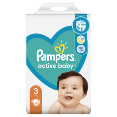 Pampers Active Baby Pelenka, 3-es méret, 152 pelenka, 6-10 kg