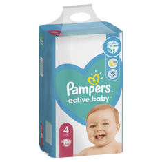 Pampers Active Baby Mega Pack, 4-es méret, 132 db, 9-14 kg
